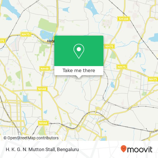 H. K. G. N. Mutton Stall, Dinnur Main Road Bengaluru KA map