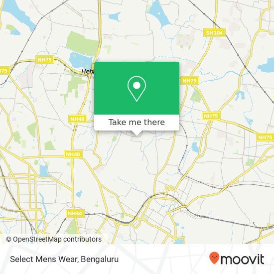 Select Mens Wear, Dinnur Main Road Bengaluru KA map