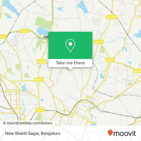 New Shanti Sagar, Dinnur Main Road Bengaluru 560032 KA map
