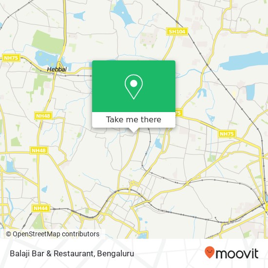Balaji Bar & Restaurant, DR Ambedkar Medical College Main Road Bengaluru 560045 KA map