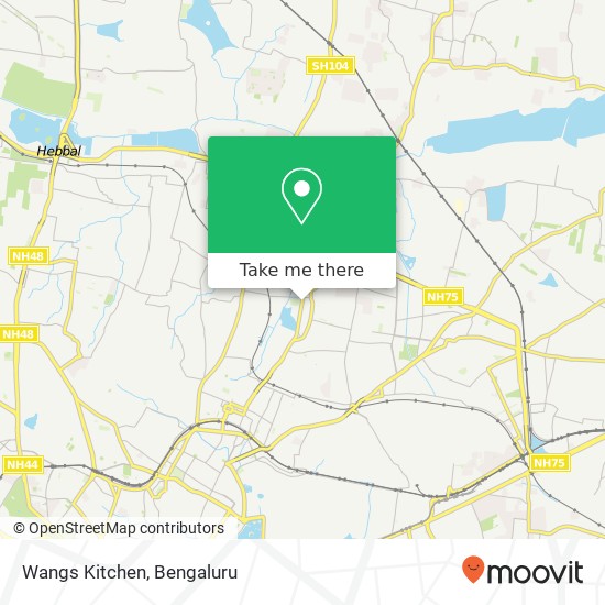 Wangs Kitchen, 80 Feet Road Bengaluru 560043 KA map