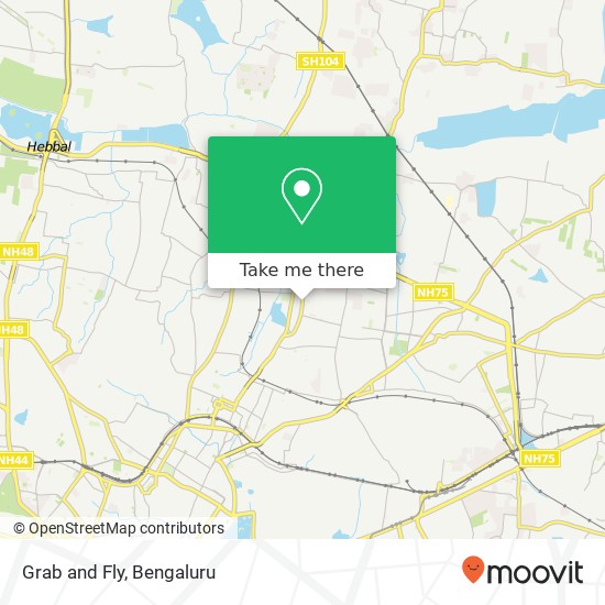 Grab and Fly, Hennur Main Road Bengaluru 560043 KA map