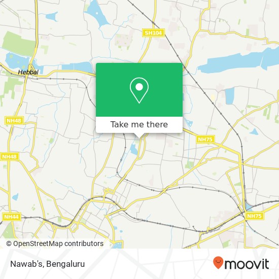 Nawab's, 1st Main Road Bengaluru 560043 KA map