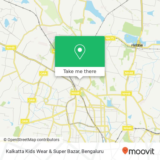Kalkatta Kids Wear & Super Bazar, 1st Main Road Bengaluru KA map