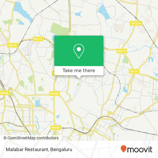 Malabar Restaurant, 1st Cross Road Bengaluru 560032 KA map