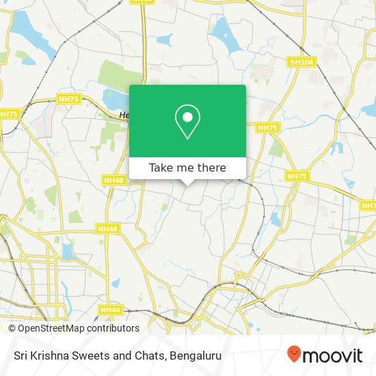 Sri Krishna Sweets and Chats, 4th Main Road Bengaluru 560032 KA map
