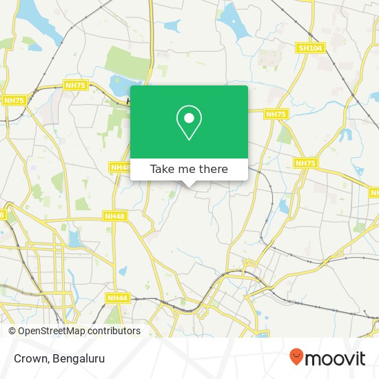 Crown, Dinnur Main Road Bengaluru KA map