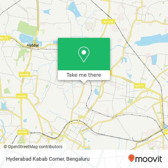 Hyderabad Kabab Corner, KG Halli Main Road Bengaluru 560043 KA map