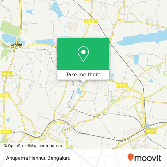 Anupama Hennur, 80 Feet Road Bengaluru 560043 KA map