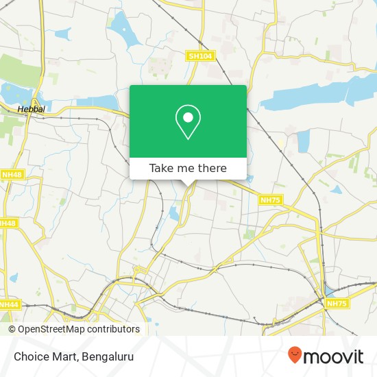 Choice Mart, 80 Feet Road Bengaluru 560043 KA map