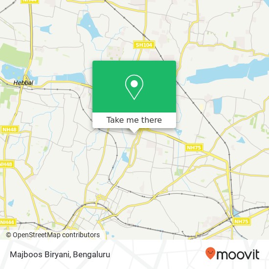 Majboos Biryani, 80 Feet Road Bengaluru 560043 KA map