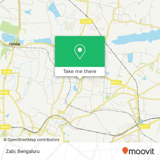 Zabi, 80 Feet Road Bengaluru 560043 KA map