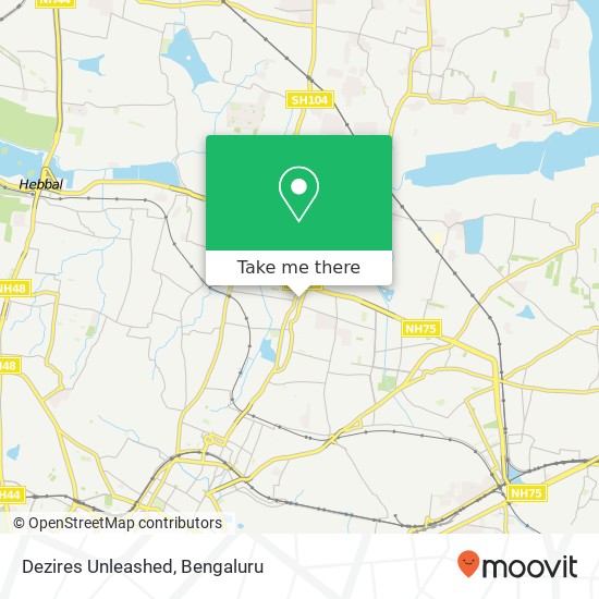 Dezires Unleashed, 6th Cross Road Bengaluru 560043 KA map