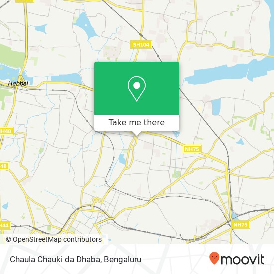 Chaula Chauki da Dhaba, Hennur Main Road Bengaluru 560043 KA map
