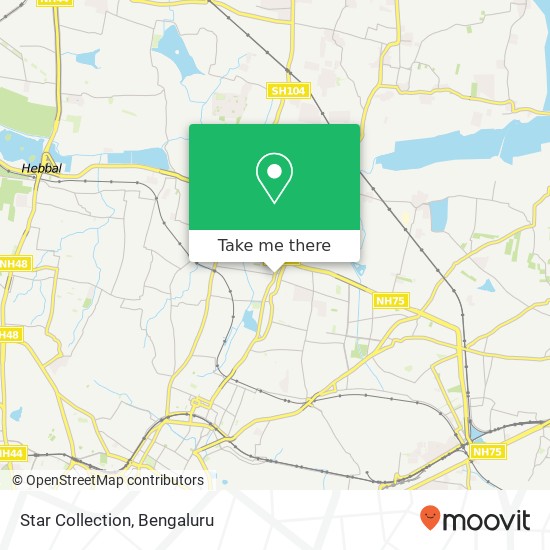 Star Collection, 80 Feet Road Bengaluru 560043 KA map