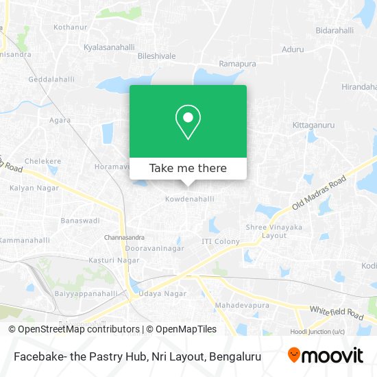 Facebake- the Pastry Hub, Nri Layout map