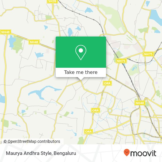 Maurya Andhra Style, TVS Circle Bengaluru 560058 KA map