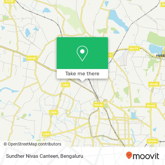 Sundher Nivas Canteen, 3rd Cross Road Bengaluru 560022 KA map
