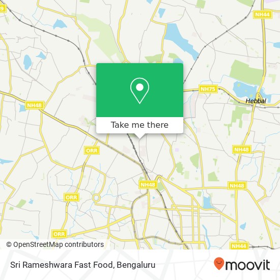 Sri Rameshwara Fast Food, KA map