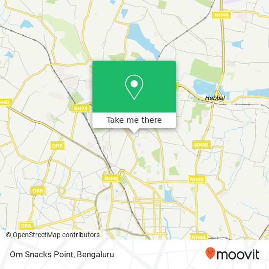 Om Snacks Point, 12th Main Road Bengaluru KA map