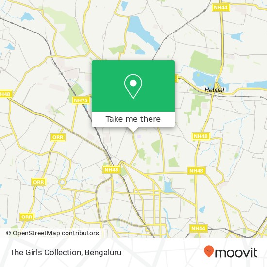 The Girls Collection, M S Ramaiah Main Road Bengaluru KA map