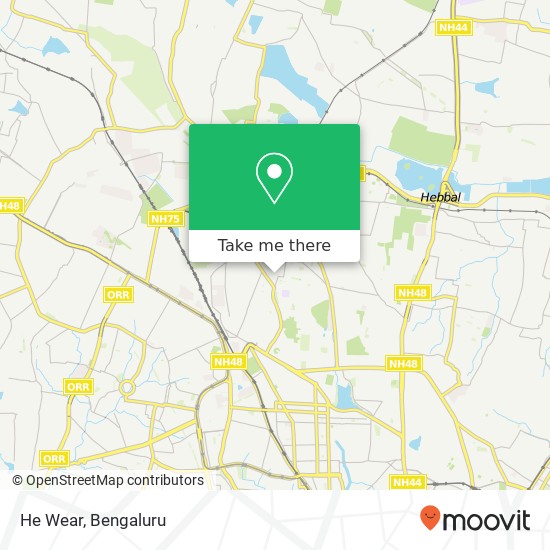 He Wear, Triveni Road Bengaluru 560054 KA map