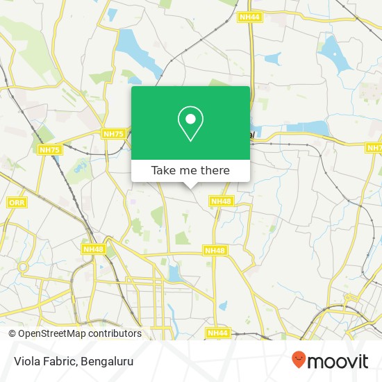 Viola Fabric, Sanjay Nagar Main Road Bengaluru KA map