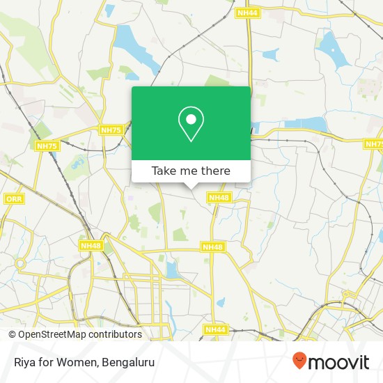 Riya for Women, Sanjay Nagar Main Road Bengaluru KA map