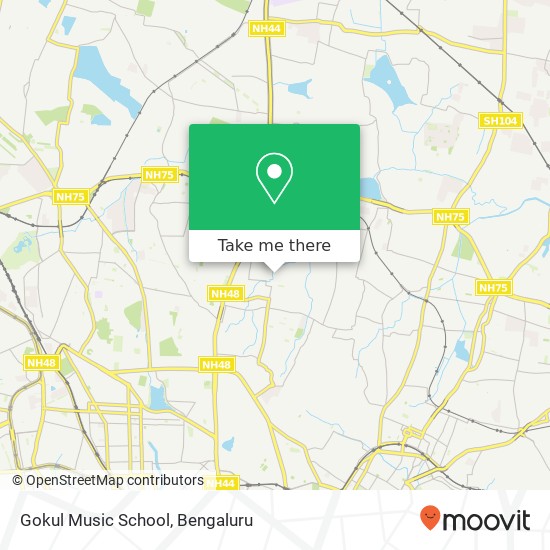 Gokul Music School map