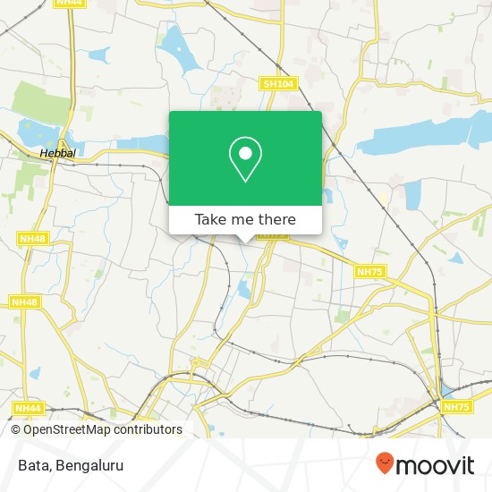 Bata, 80 Feet Road Bengaluru 560043 KA map