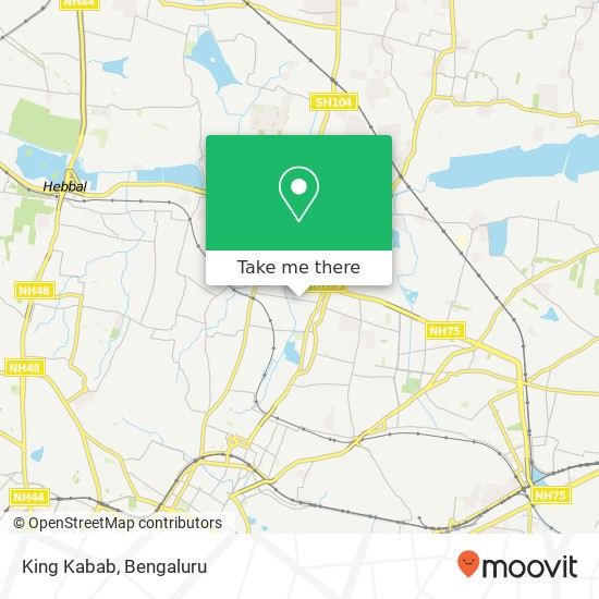 King Kabab, 80 Feet Road Bengaluru 560043 KA map