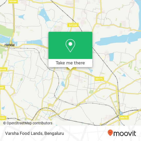 Varsha Food Lands, 80 Feet Road Bengaluru 560043 KA map