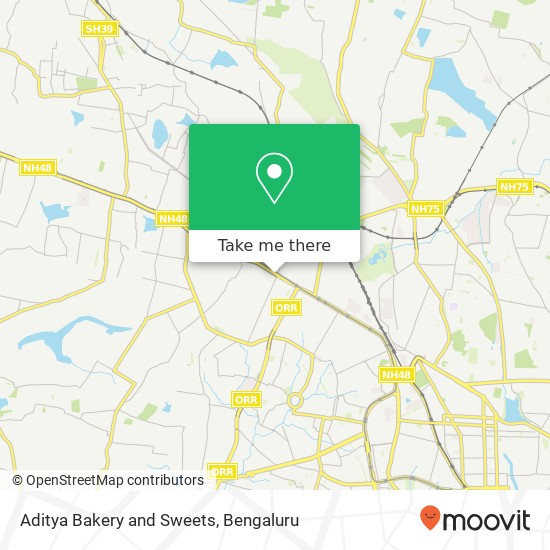 Aditya Bakery and Sweets, Service Road Bengaluru 560022 KA map