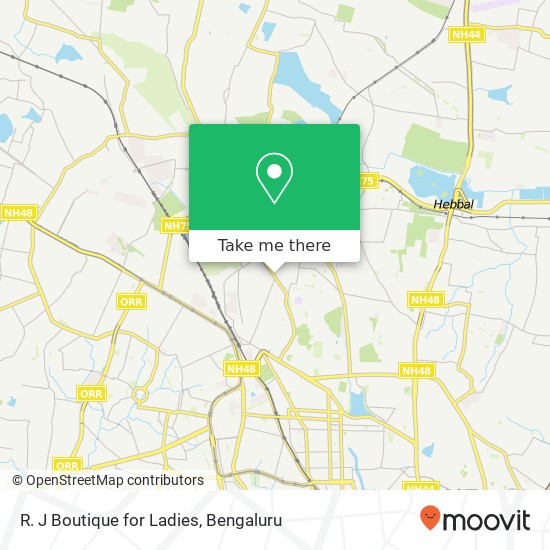 R. J Boutique for Ladies, 2nd Cross Road Bengaluru KA map