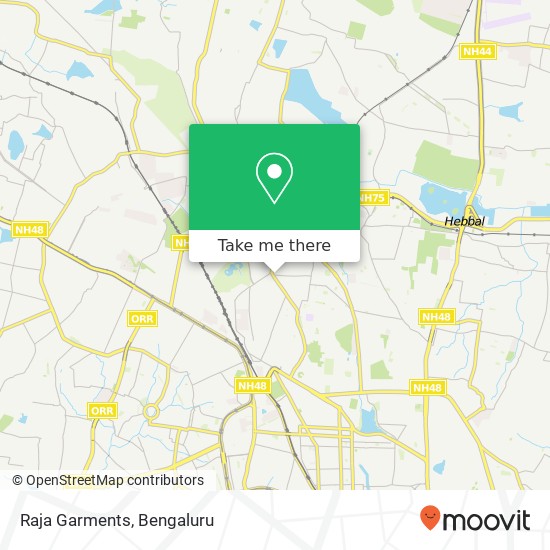 Raja Garments, 3rd Main Road Bengaluru KA map