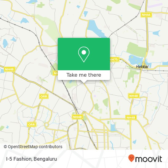 I-5 Fashion, 14th Main Road Bengaluru KA map