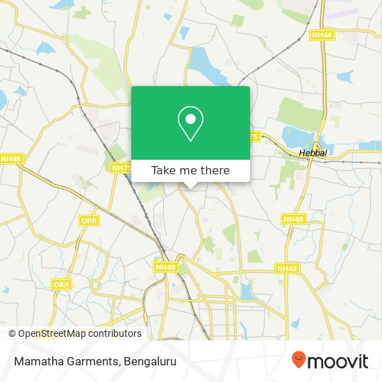 Mamatha Garments, 3rd Main Road Bengaluru KA map