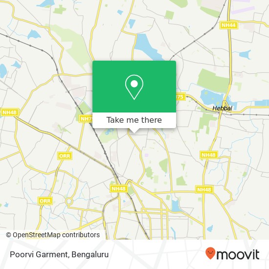 Poorvi Garment, 1st C Cross Road Bengaluru KA map