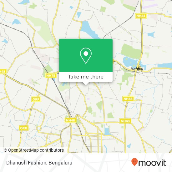 Dhanush Fashion, 3rd Main Road Bengaluru KA map