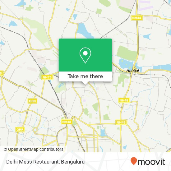 Delhi Mess Restaurant, 6th Main Road Bengaluru KA map