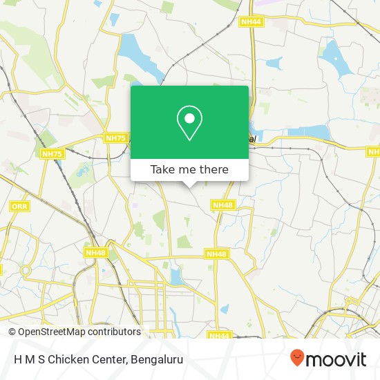 H M S Chicken Center, Sanjay Nagar Main Road Bengaluru KA map