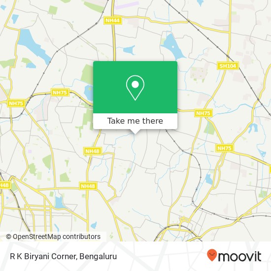 R K Biryani Corner, 1st Cross Road Bengaluru 560032 KA map