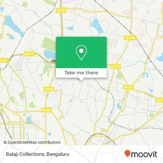 Balaji Collections, Sultanpalya Main Road KA map