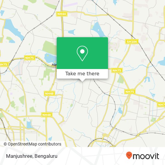 Manjushree, Sultanpalya Main Road KA map