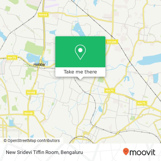 New Sridevi Tiffin Room, A P J Abdul Kalam Road Bengaluru KA map
