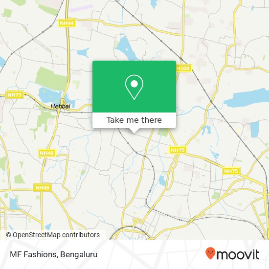 MF Fashions, A P J Abdul Kalam Road Bengaluru KA map