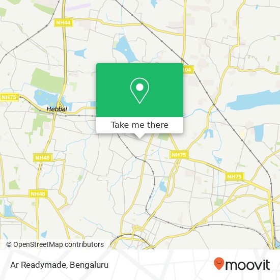 Ar Readymade, A P J Abdul Kalam Road Bengaluru 560045 KA map