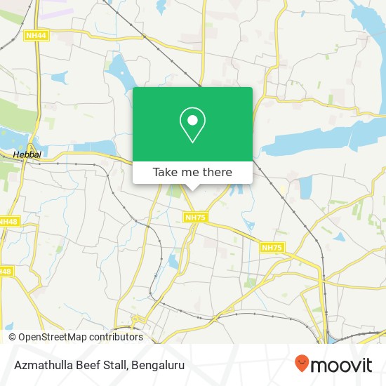 Azmathulla Beef Stall, 4th Cross Road Bengaluru 560043 KA map
