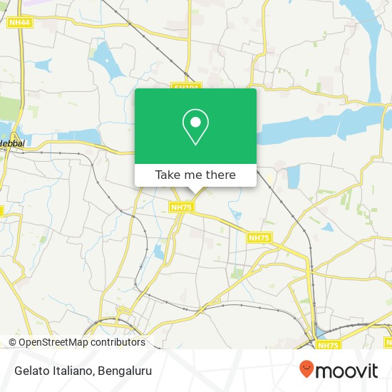 Gelato Italiano, Bengaluru 560043 KA map