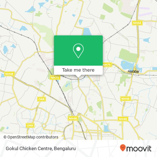 Gokul Chicken Centre, Service Road Bengaluru KA map